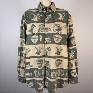 ❤️ Vintage Exclusive Paragraff Clothing Co Wool Blend Men's Shirt Jacket L
